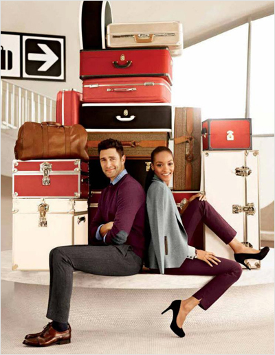 Jourdan Dunn & Noah Mills for Banana Republic Fall Winter 2012.13
