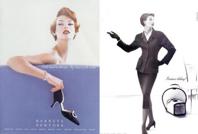 Linda Evnagelista for Barneys by Steven Meisel