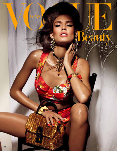 Bianca Balti in Dolce & Gabbana for Vogue Nippon Beauty