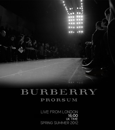 Burberry Prorsum Live on Design Scene