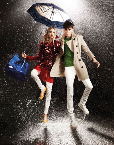Cara Delevingne and Sebastian Brice for Burberry April Showers 2011
