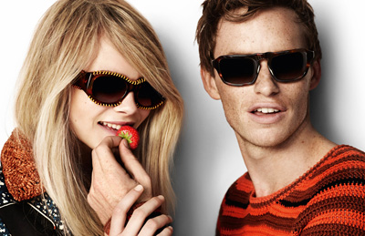 Eddie Redmayne and Cara Delevingne for Burberry