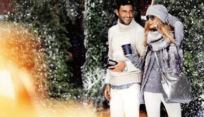 Carmen Kass & Noah Mills by Mario Testino for Michael Kors Winter 2010