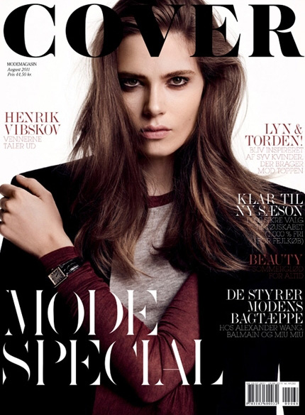 Caroline Brasch Nielsen for Cover August 2011