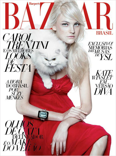 Caroline Trentini for Harper’s Bazaar Brazil December 2011