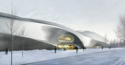 China Wood Sculpture Museum by MAD