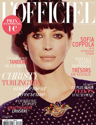 Christy Turlington for L’Officiel Paris