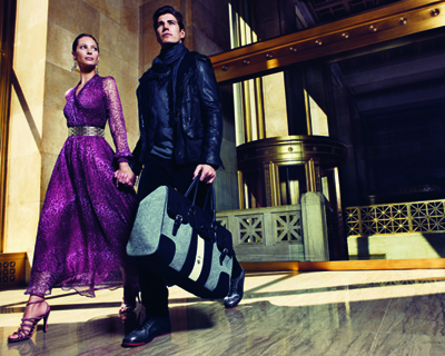 Christy Turlington and Orilo Elcacho for Bally Fall Winter campaign