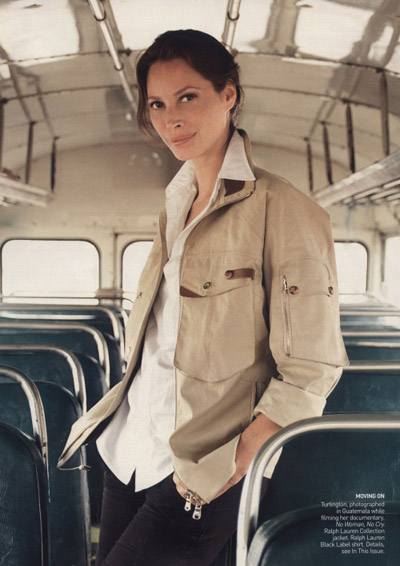 Christy Turlington for US Vogue by Alex Majoli