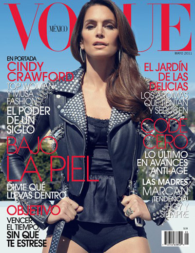 Cindy Crawford in Burberry Prorsum for Vogue Mexico
