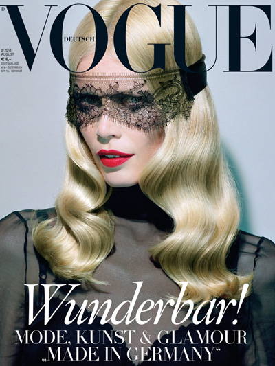 Claudia Schiffer Covers Vogue Germany August 2011