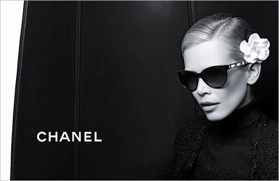 Claudia Schiffer by Karl Lagerfeld for Chanel Eyewear Fall Winter 2011.12