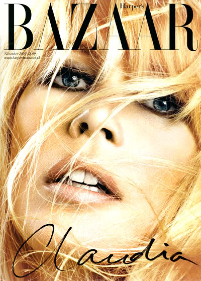 Claudia Schiffer Harper’s Bazaar