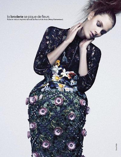 Constance Jablonski by Dusan Reljin for Elle France
