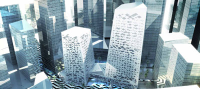 Crystal Towers by Henning Larsen Architects