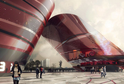Cultural Complex in Longgang District by Mecanoo
