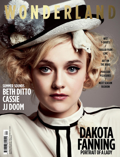 Dakota Fanning for Wonderland April May 2012