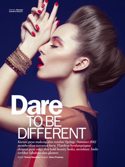 Dare To Be Different by Glenn Prasetya for Marie Claire Indonesia