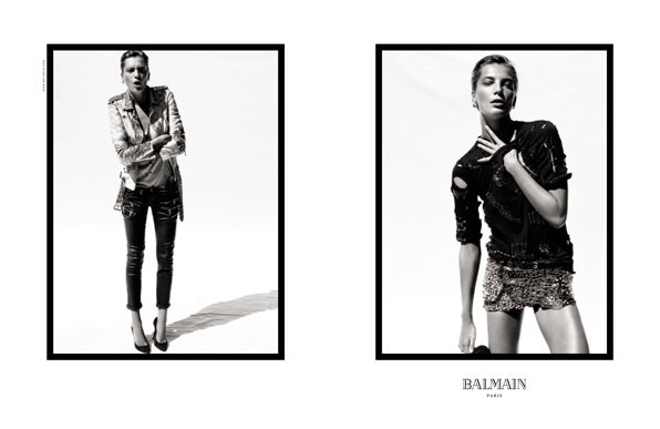 Daria Werbowy by Inez & Vinoodh for Balmain SS11