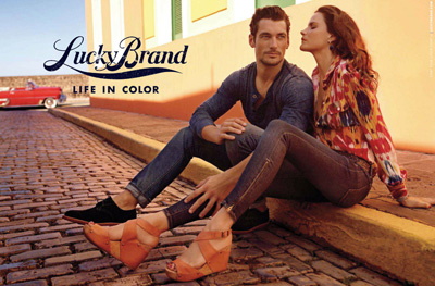 David Gandy and Missy Rayder for Lucky Brand Spring Summer 2012