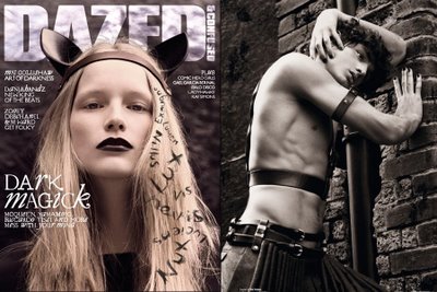 Dazed and Confused August 2008  Katrin Thormann, Marlon Teixeira and Luke Warell by Mariano Vivanco