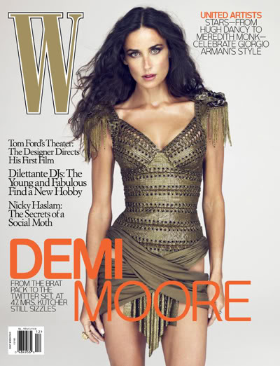 Demi Moore  for W Magazine