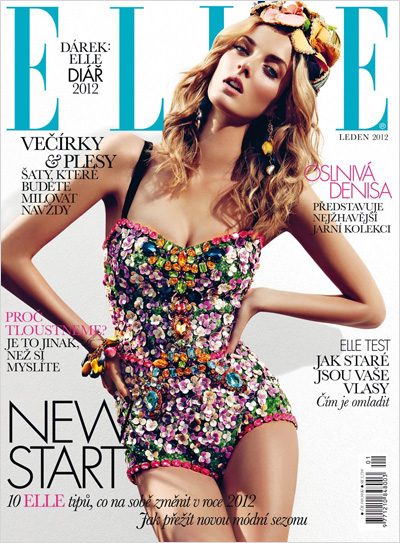 Denisa Dvorakova for Elle Czech January 2012