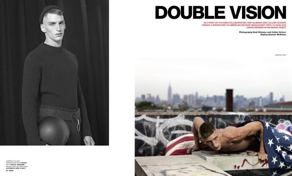 Double Vision by Hedi Slimane and Collier Schorr for VMAN