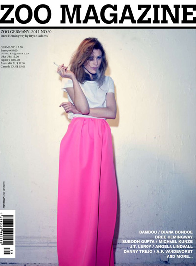 Dree Hemingway for Zoo Magazine Spring Summer 2011