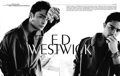 Ed Westwick by Steven Pan