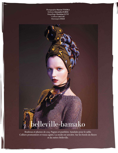 Egle Tvirbutaite by Marcin Tyszka for L’Officiel Paris