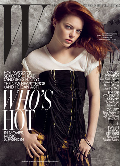 Emma Stone by Inez & Vinoodh for W Magazine January 2011