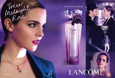 Emma Watson for Lancôme’s Trésor Midnight Rose