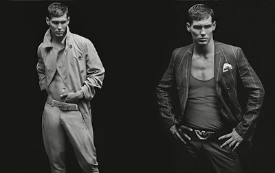Emporio Armani SS08: Nate Nesbitt by Alasdair McLellan
