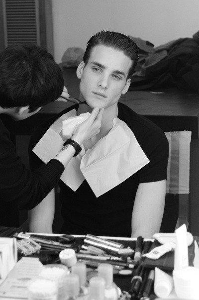 Emporio Armani Fall Winter 2012.13 Backstage