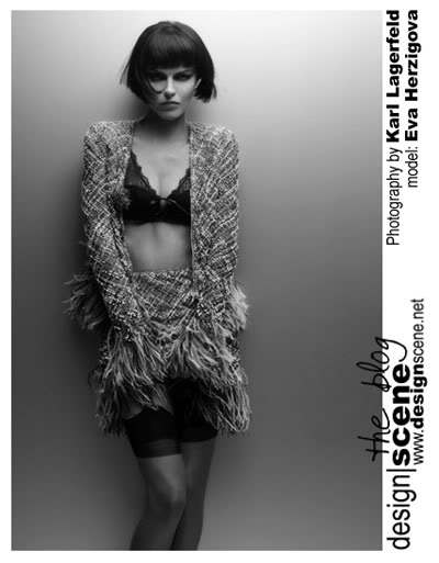 Karl Lagerfled: Eva Herzigova for Marie Claire calendar