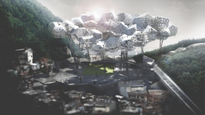 Favela Cloud in Rio de Janeiro by Johan Kure, Kemo Usto and Thiru Manickam