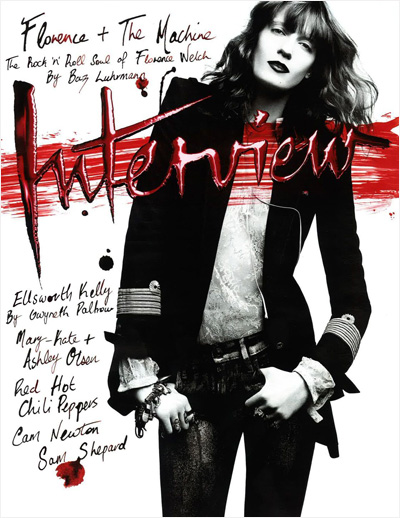Florence Welch for Interview October 2011
