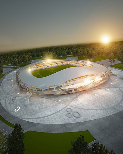 Football Stadium FC Bate Borisov by Ofis Architects
