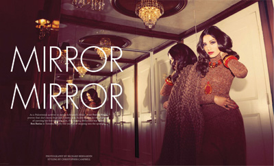 Freida Pinto by Richard Bernadin for Blackbook