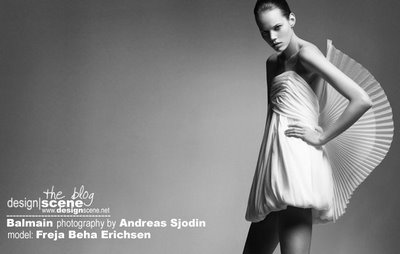 Freja Beha Erichsen for Balmain by Andreas Sjodin