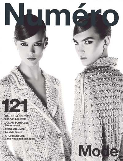 Freja Beha Erichsen & Arizona Muse for Numéro March 2011