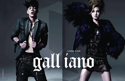 Galliano by John Galliano: Ash Stymest and Lindsey Wixson