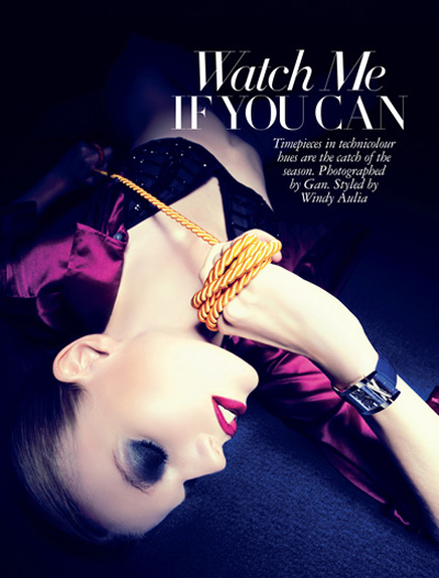 Watch Me If You Can by Gan for Harper’s Bazaar Singapore