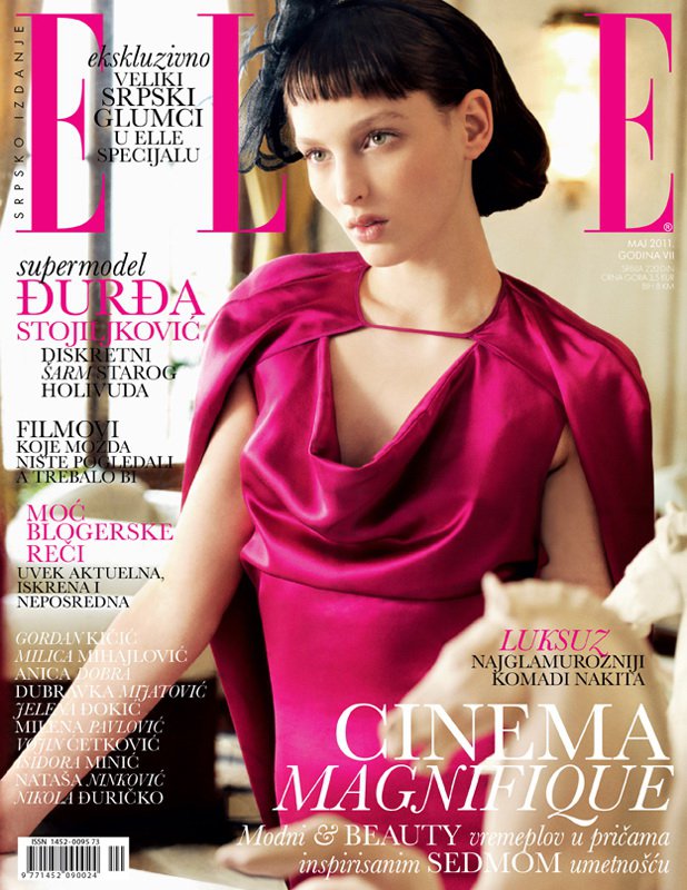 Georgina Stojiljkovic Covers Elle Serbia May 2011