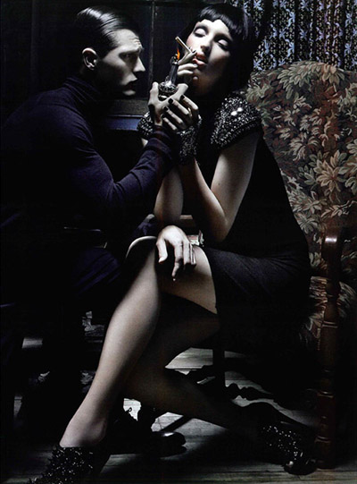 Georgina Stojiljkovic & Diego Miguel by Greg Lotus for Vogue Italia