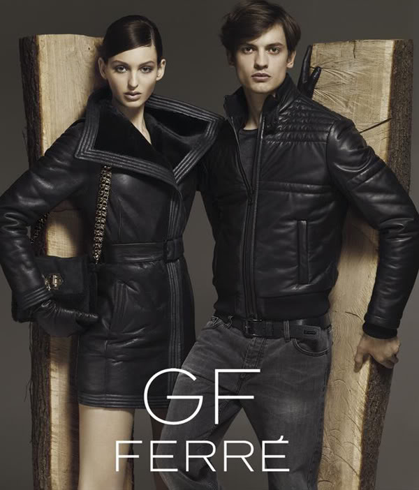 Georgina Stojiljkovic and Eddie Klint for GF by Gianfranco Ferré