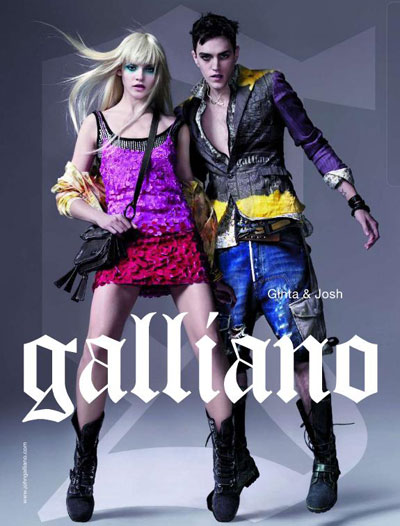 Ginta Lapina & Josh Beech for John Galliano Spring Summer 2011