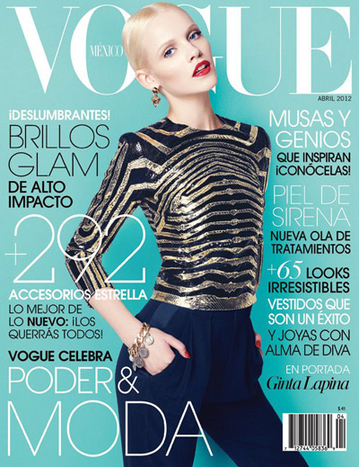 Ginta Lapina in Gucci For Vogue Latin America