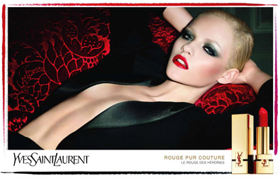 Ginta Lapina by Terry Richardson for YSL Cosmetics Rouge Pur